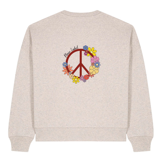 THE “PEACE” CROP SWEATSHIRT
