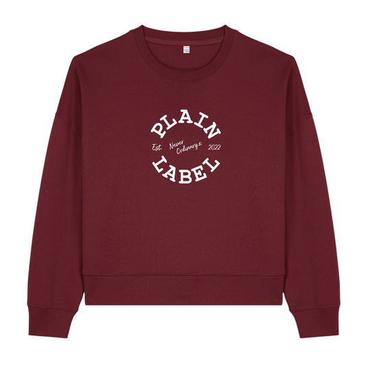 THE “BADGE” CROP SWEATSHIRT (4 COLOURS)